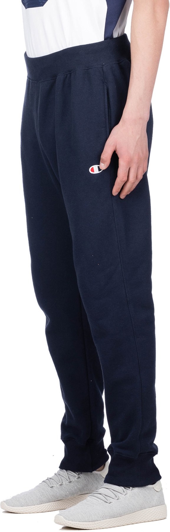 Champion: Blue Reverse Weave Trim Joggers - 2