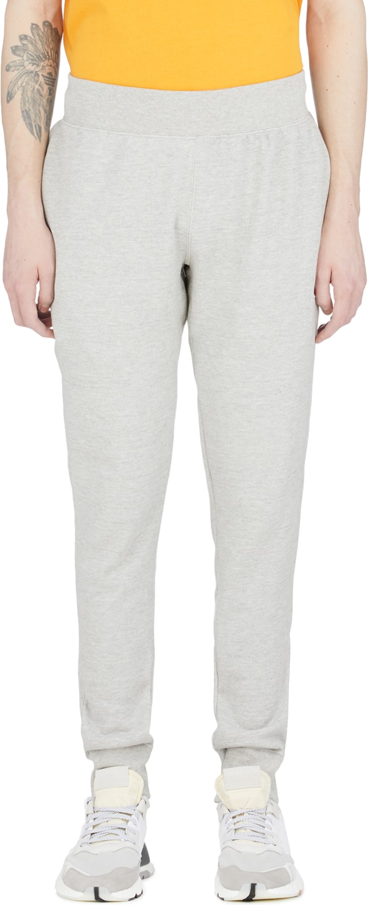 Champion: Grey Reverse Weave Jogger Pants - 1