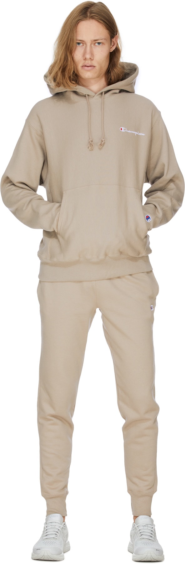 Champion: Neutrales Pantalon de jogging Tissage Inversé Neutrales - 5