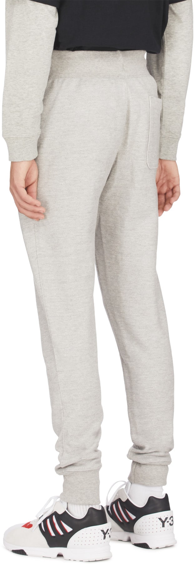 Champion: Grey Reverse Weave Trim Joggers - 3