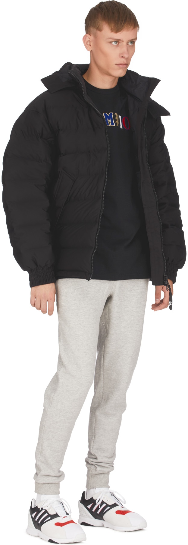 Champion: Grey Reverse Weave Trim Joggers - 4