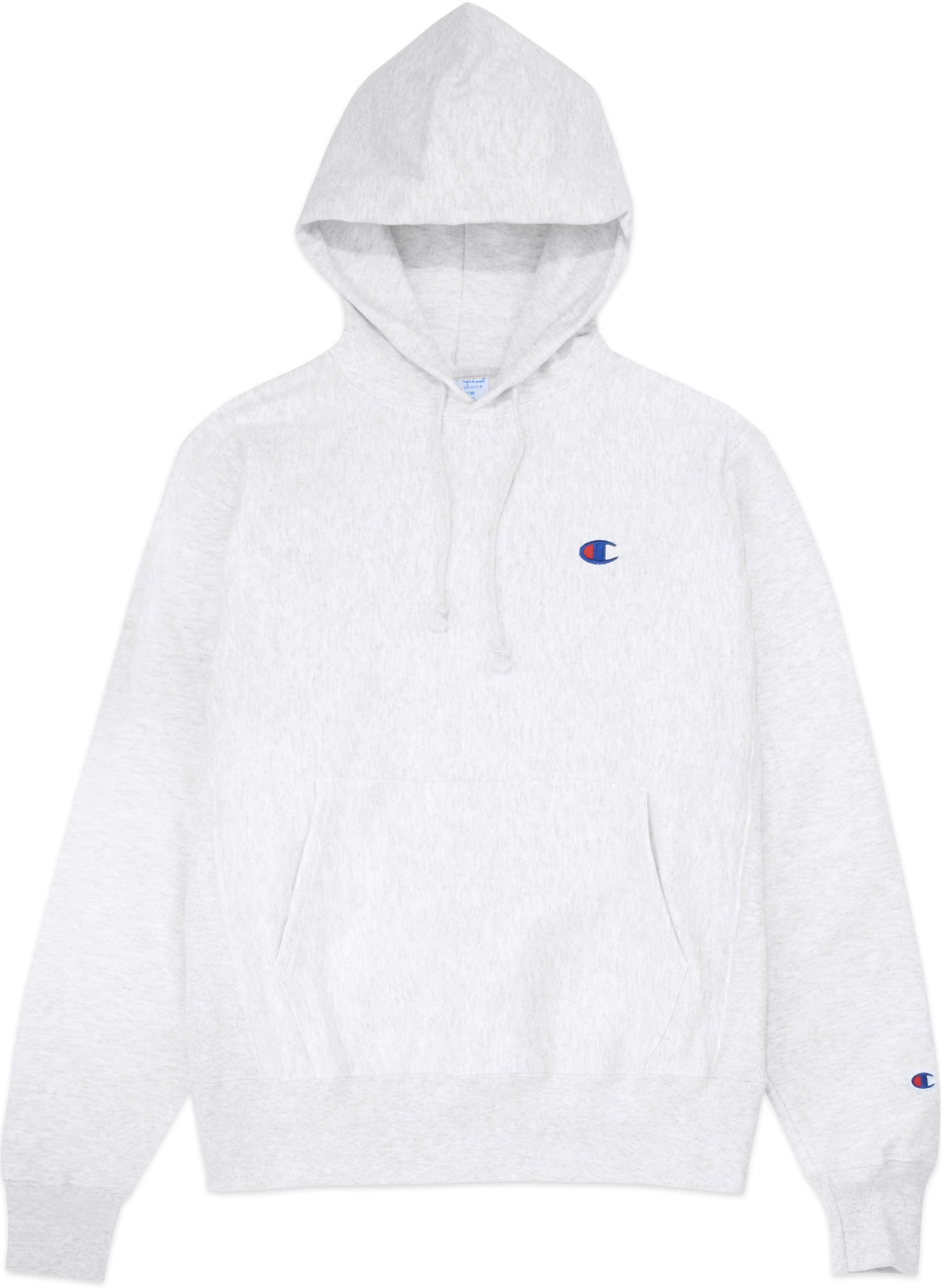 Champion: Grey Reverse Weave Boyfriend Hoodie - 1