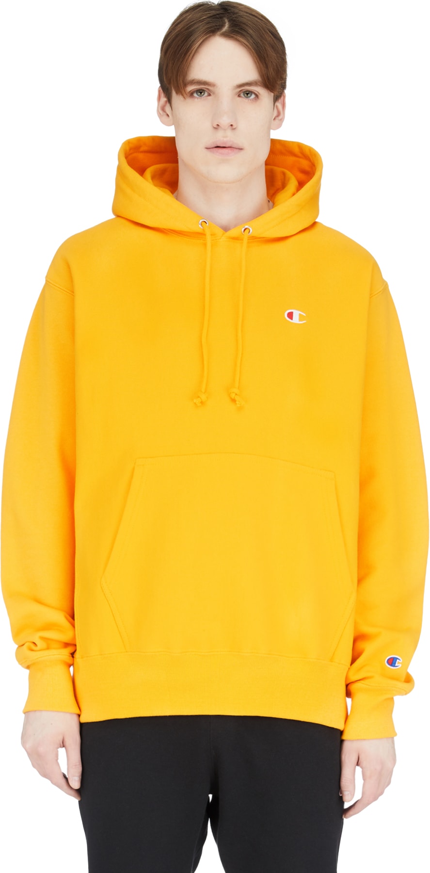 Champion: Gold Reverse Weave Hoodie - 1