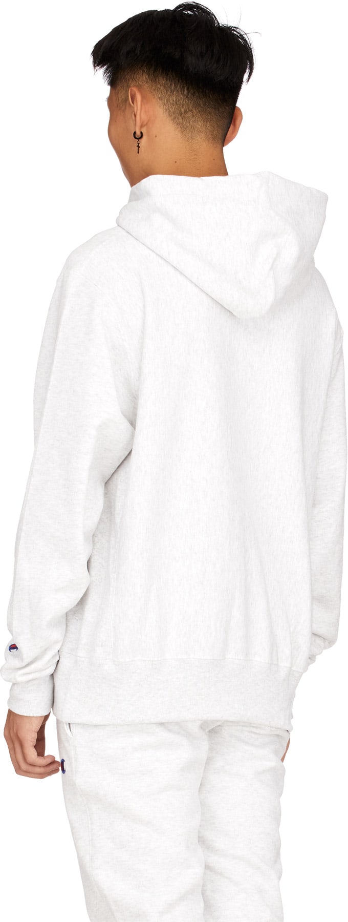 Champion: Gris Veste à Capuche Tissage Inversé Gris - 3