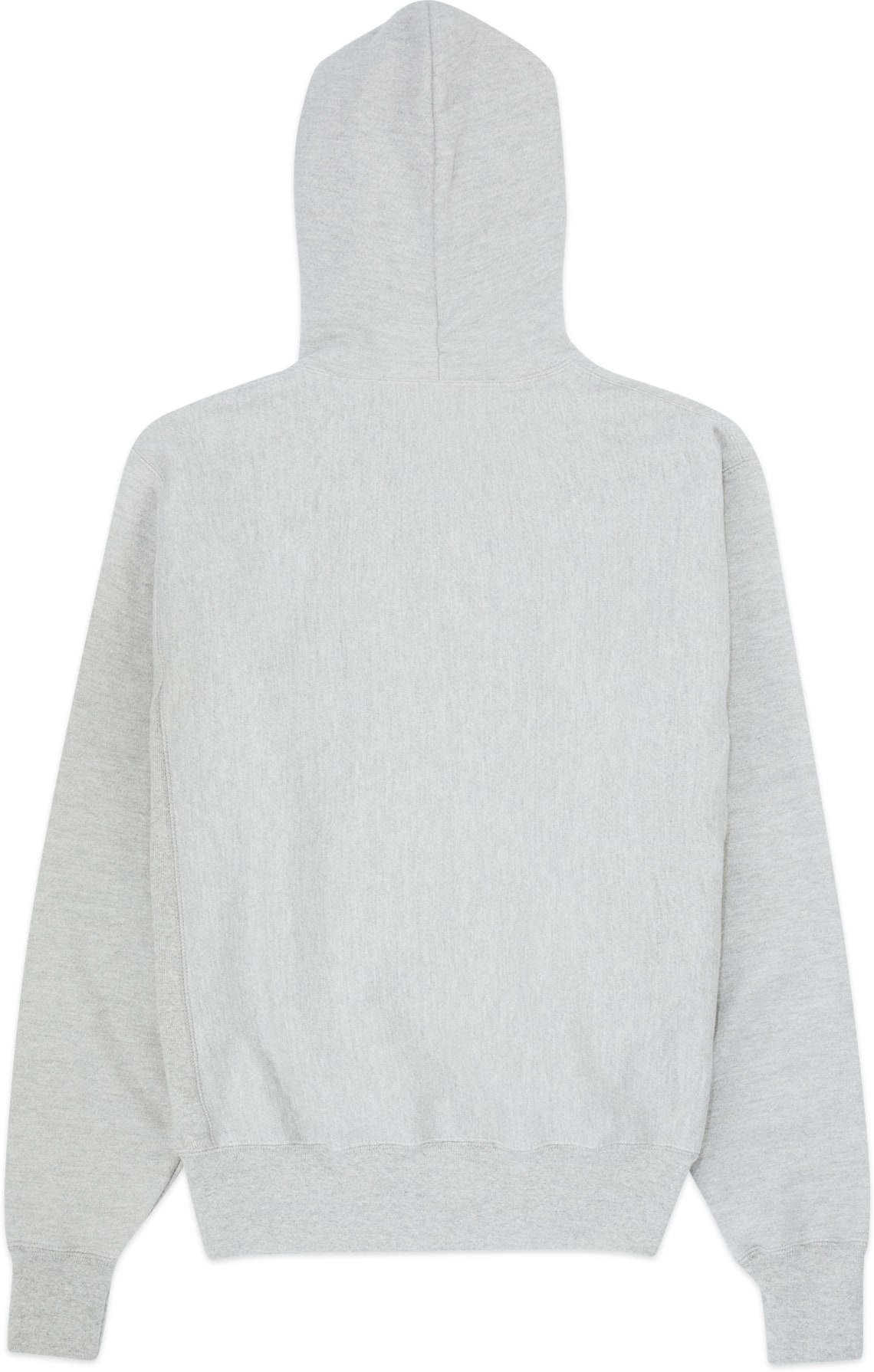 Champion: Grey Reverse Weave Script Pullover Hoodie - 2