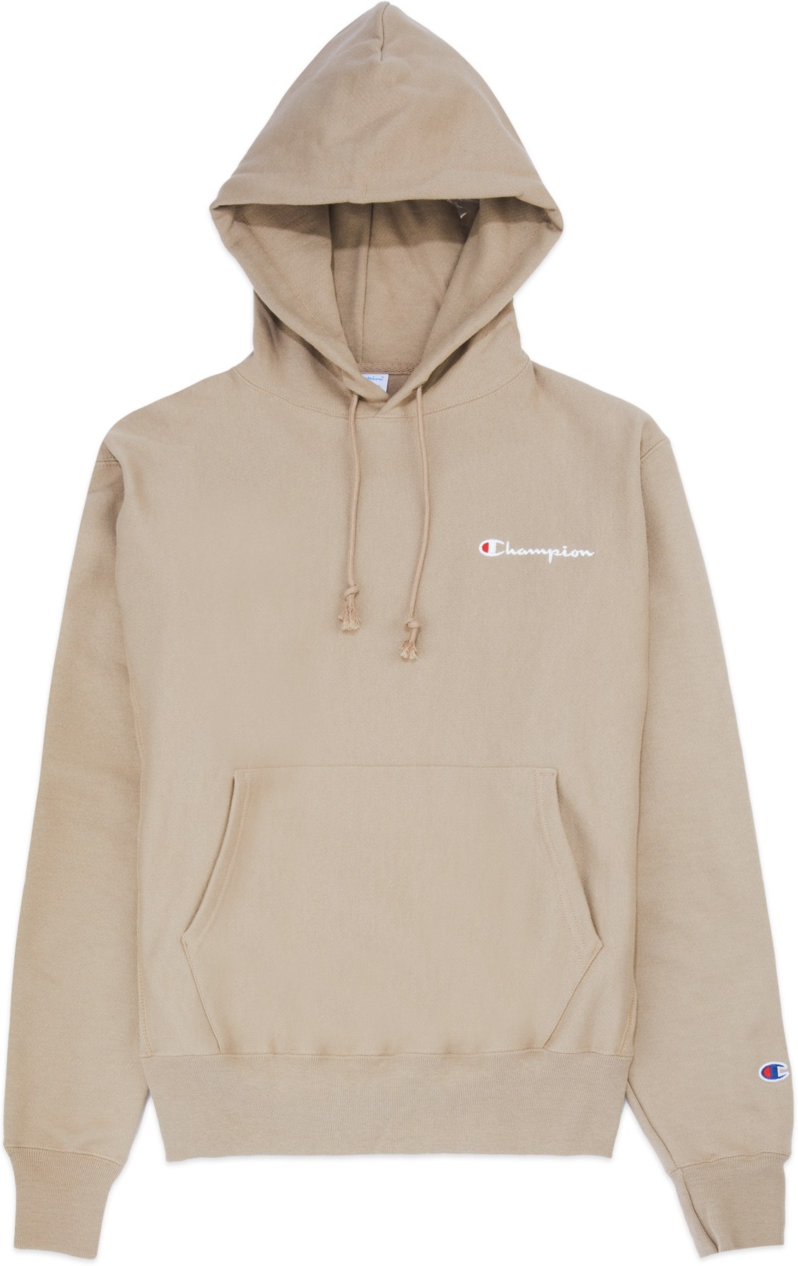 Champion: Neutrals Reverse Weave Script Hoodie - 1