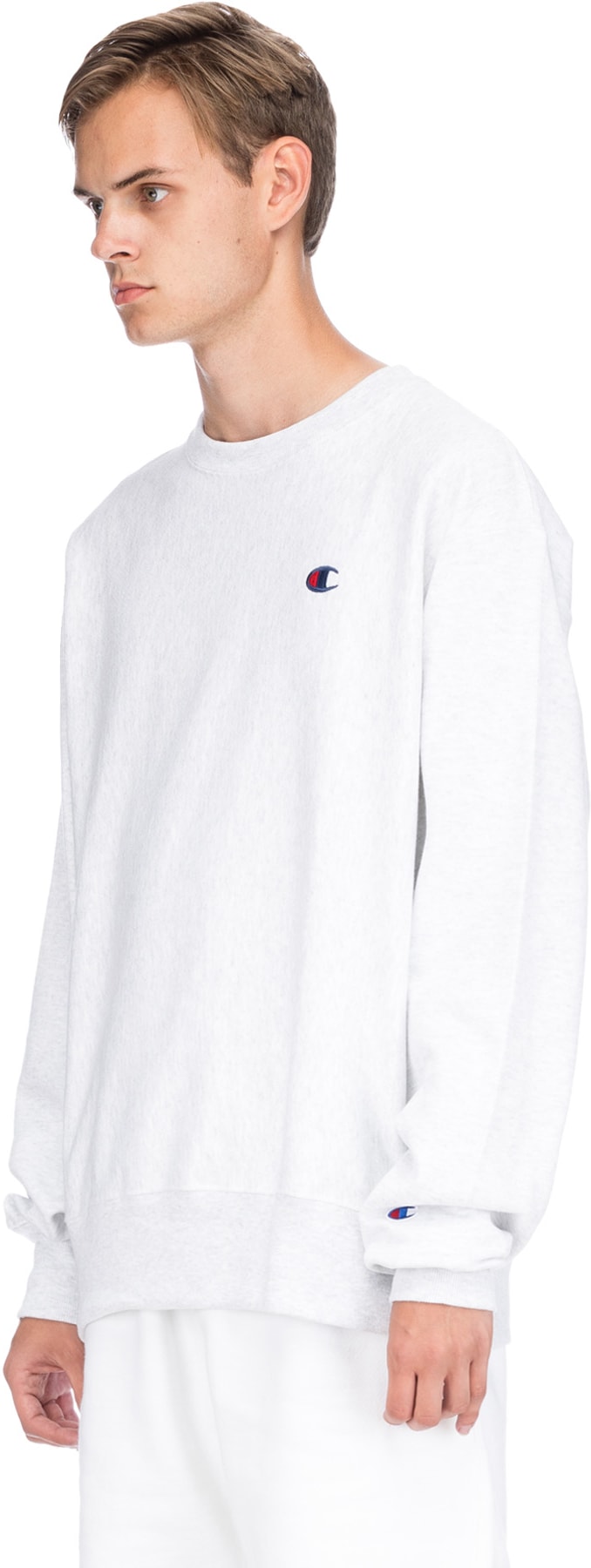 Champion: Grey Reverse Weave Pullover - 2