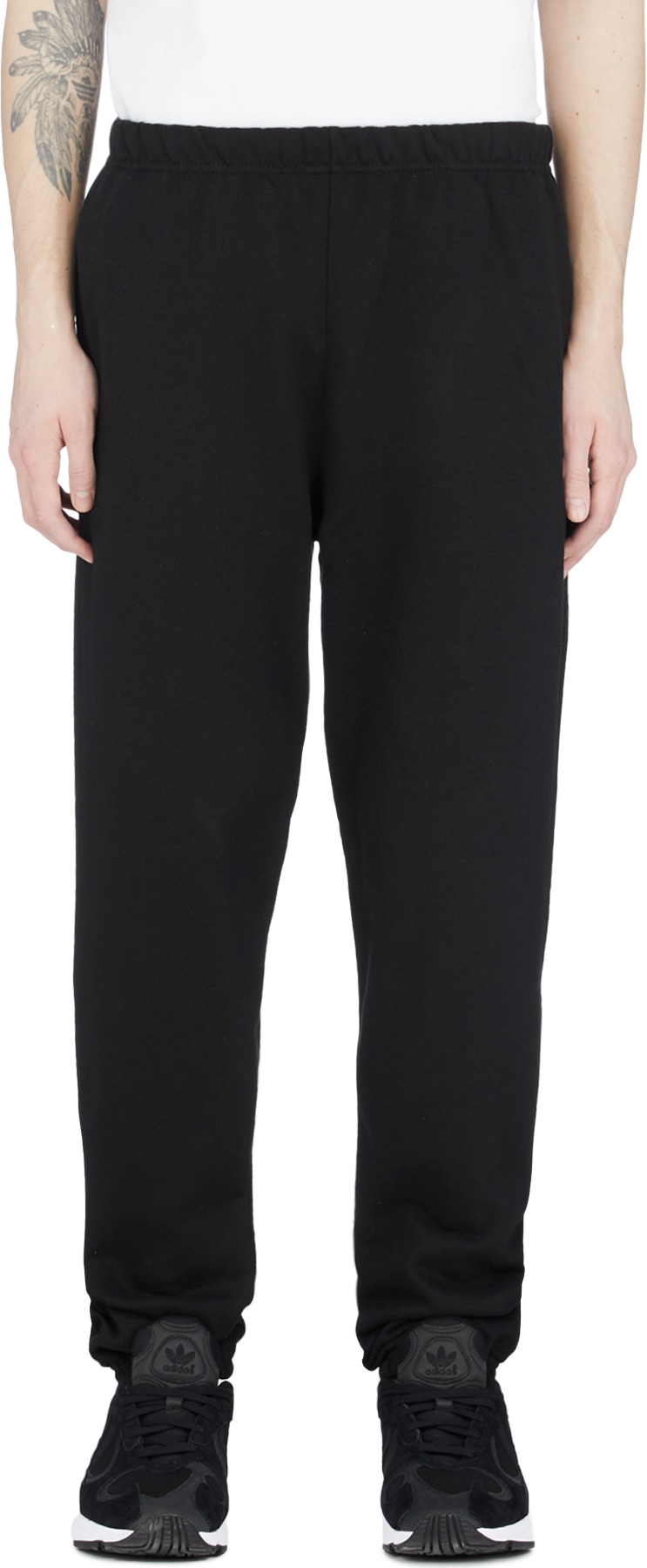 Champion: Black Reverse Weave Sweatpants - 1