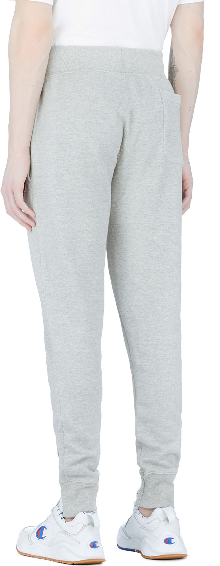 Champion: Grey Reverse Weave Sweatpants - 3