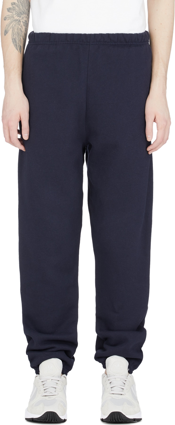 Champion: Bleu Pantalon de Jogging Tissage Inversé Bleu - 1