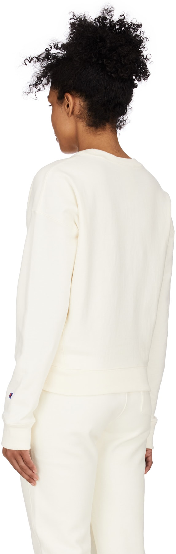 Champion: Blanc Pull Tissage Inversé Col Rond Blanc - 3