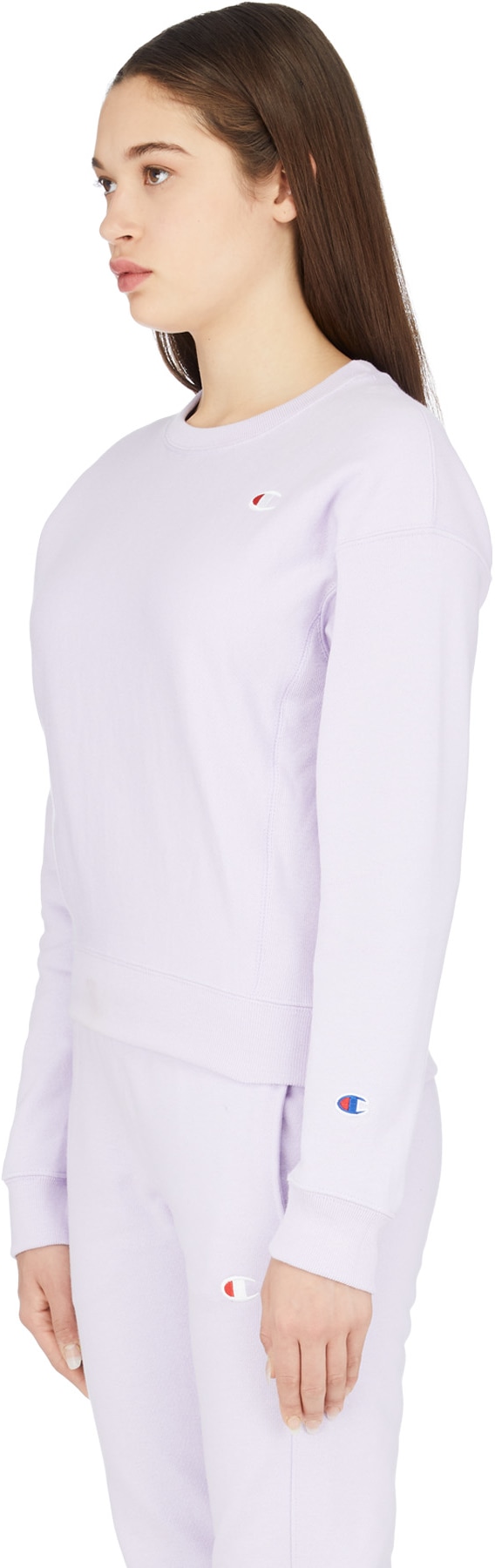 Champion: Mauve Pull Tissage Inversé Mauve - 2