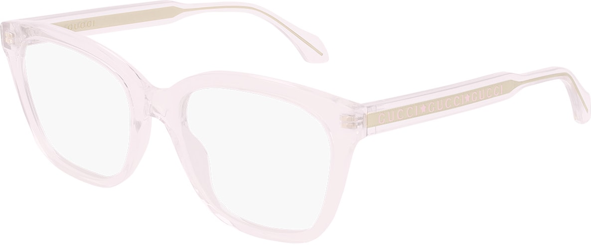 GUCCI: Rose Lunettes Carrées Rose - 1