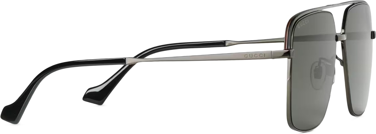 GUCCI: Gris Lunettes de soleil Specialized Fit Navigator Gris - 3