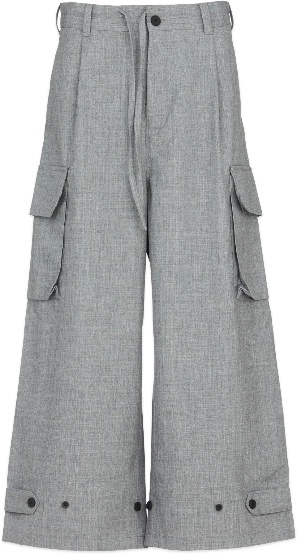 Y-3: Grey Classic Winter Cargo Pants - 1