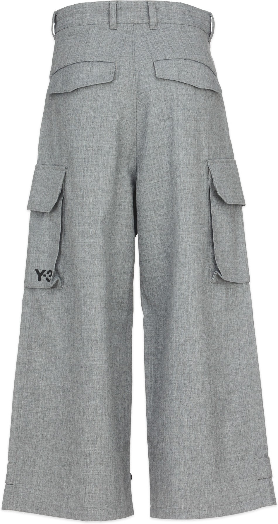 Y-3: Grey Classic Winter Cargo Pants - 3