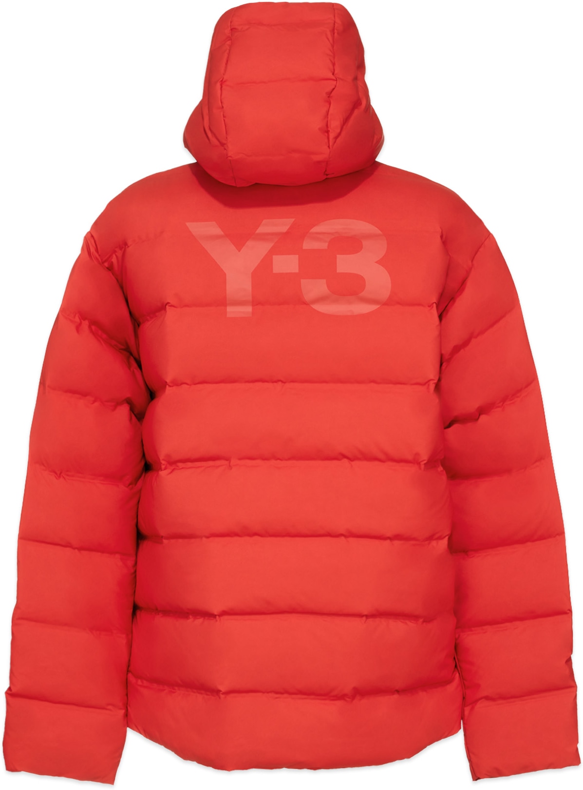 Y-3: Rouge Blouson en duvet Classic Puffy Rouge - 3