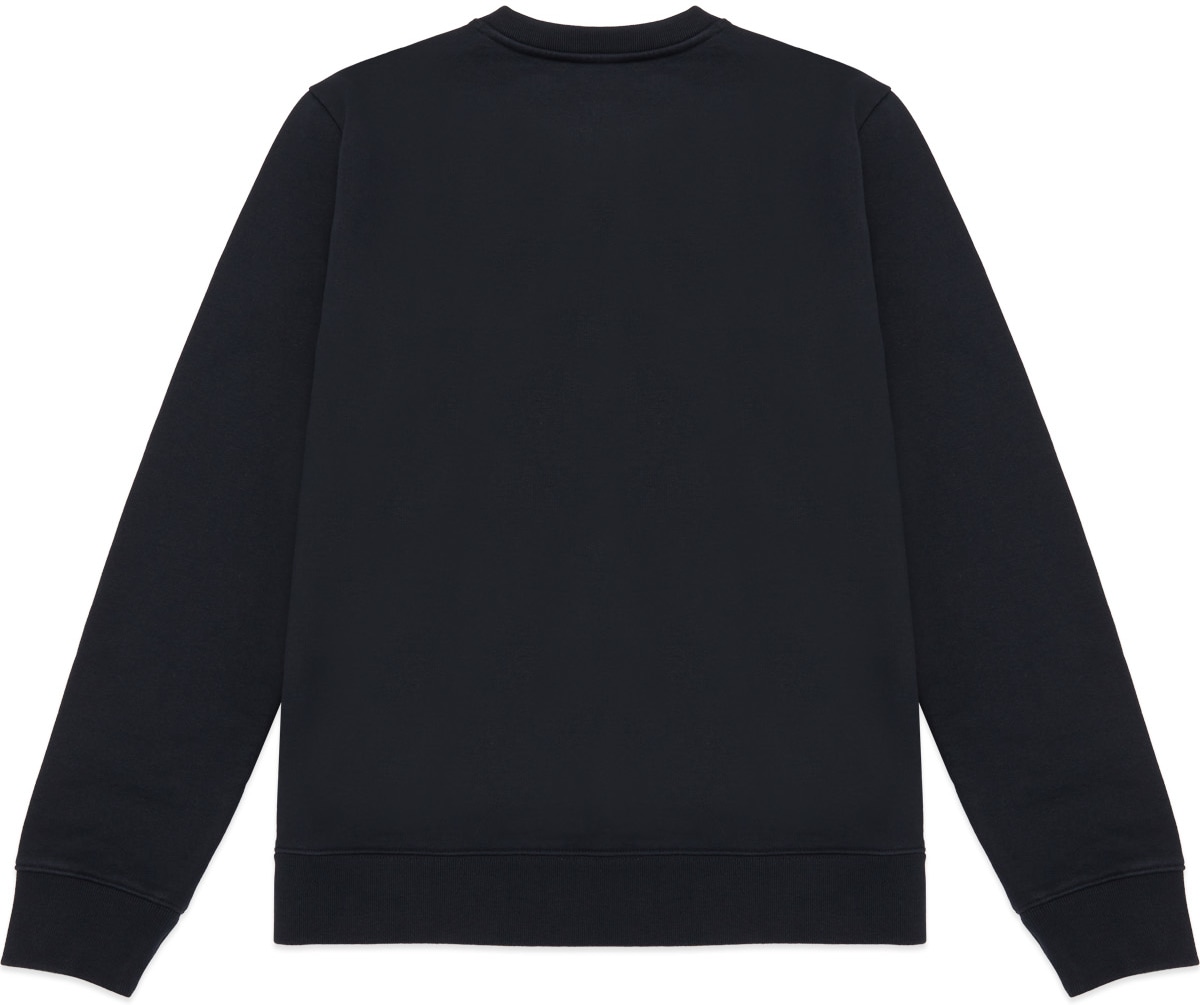 Maison Kitsuné: Blue Parisien Mirror Crew Sweater - 2