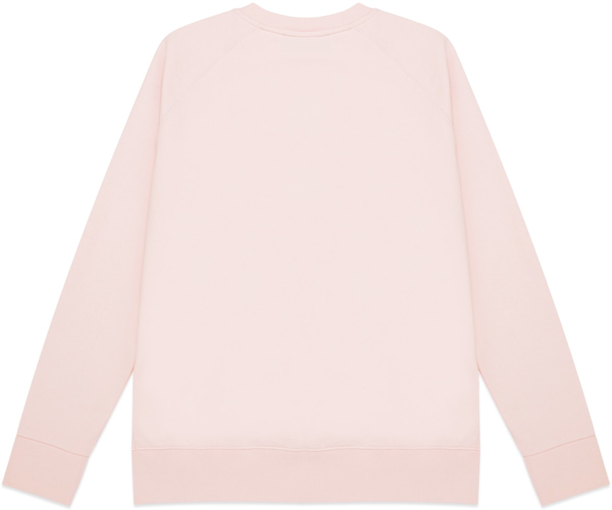Maison Kitsuné: Pink Handwriting Clean Crew Sweater - 2