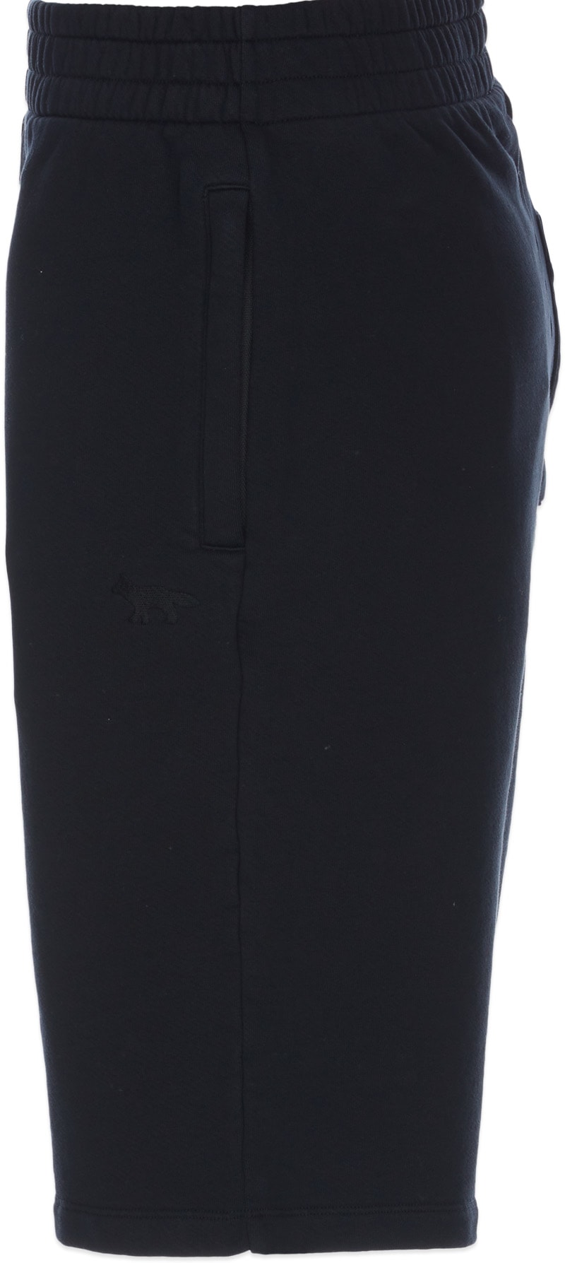 Maison Kitsuné: Black Tonal Fox Jogger Short - 2