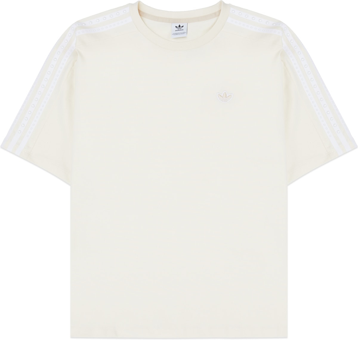 adidas Originals: White No-Dye Loose T-Shirt - 1