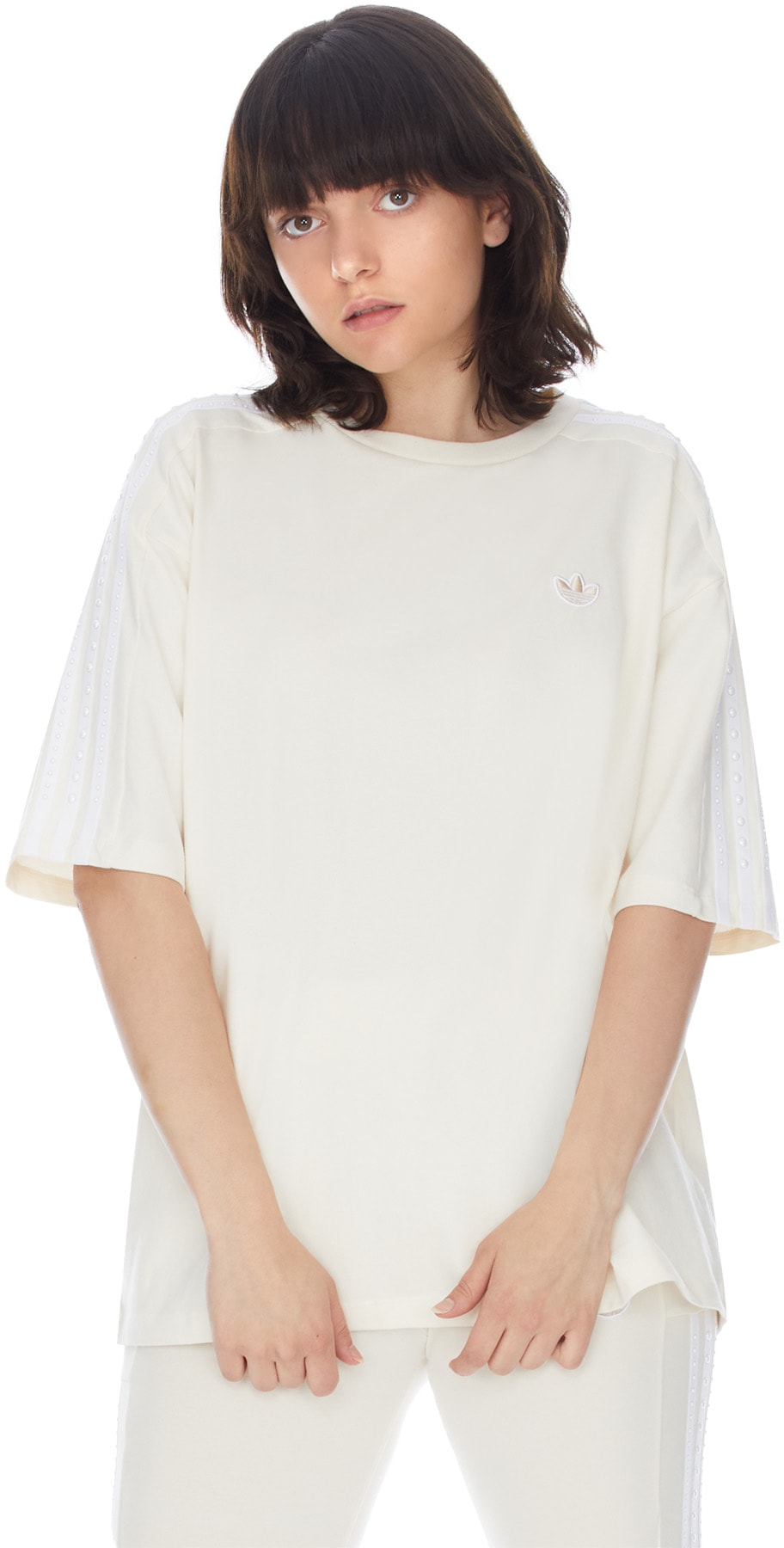 adidas Originals: White No-Dye Loose T-Shirt - 3