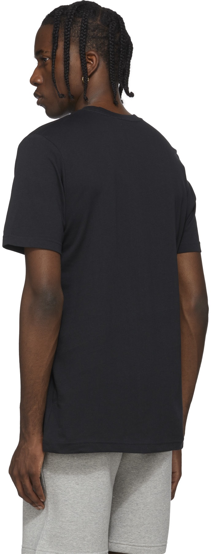 adidas Originals: Black Adicolor Essentials Trefoil T-Shirt - 3