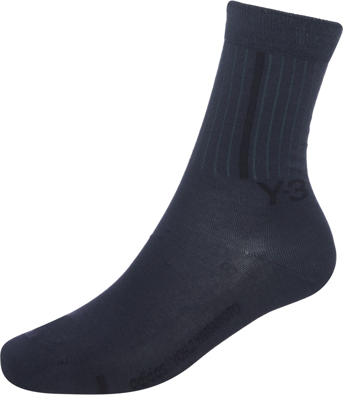 Y-3: Grey Classic Crew Socks - 1