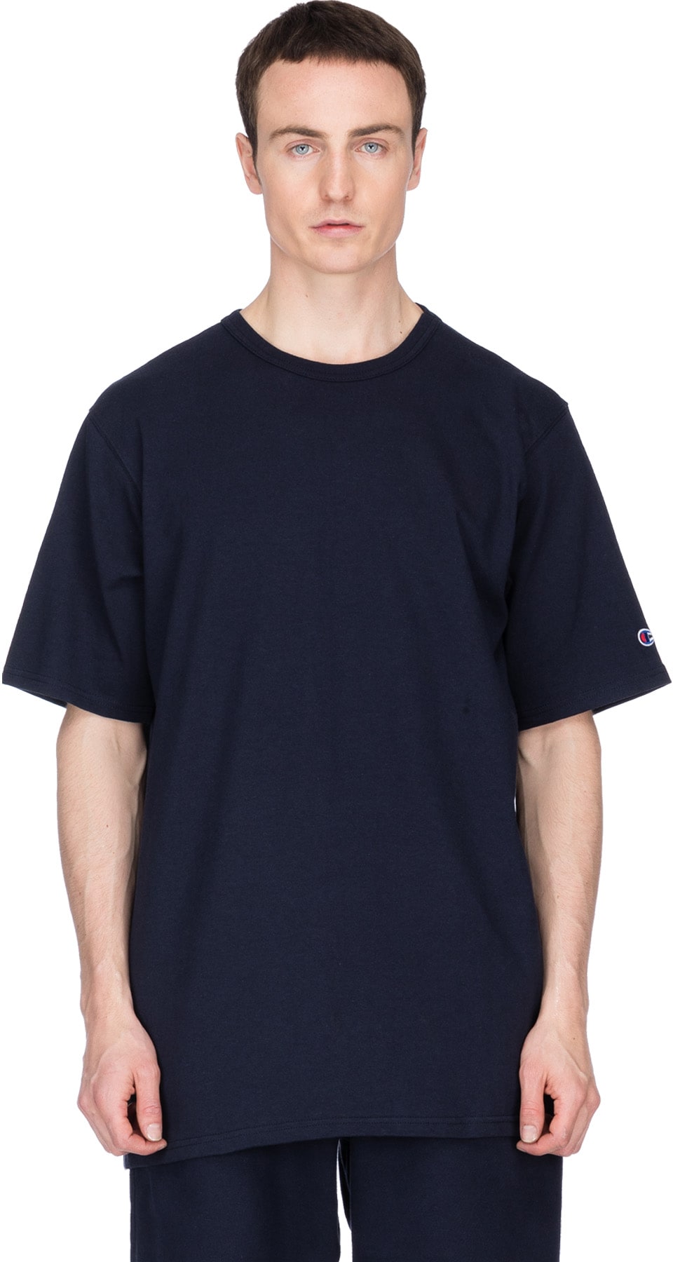 Champion: Blue C Sleeve Jersey T-Shirt - 1