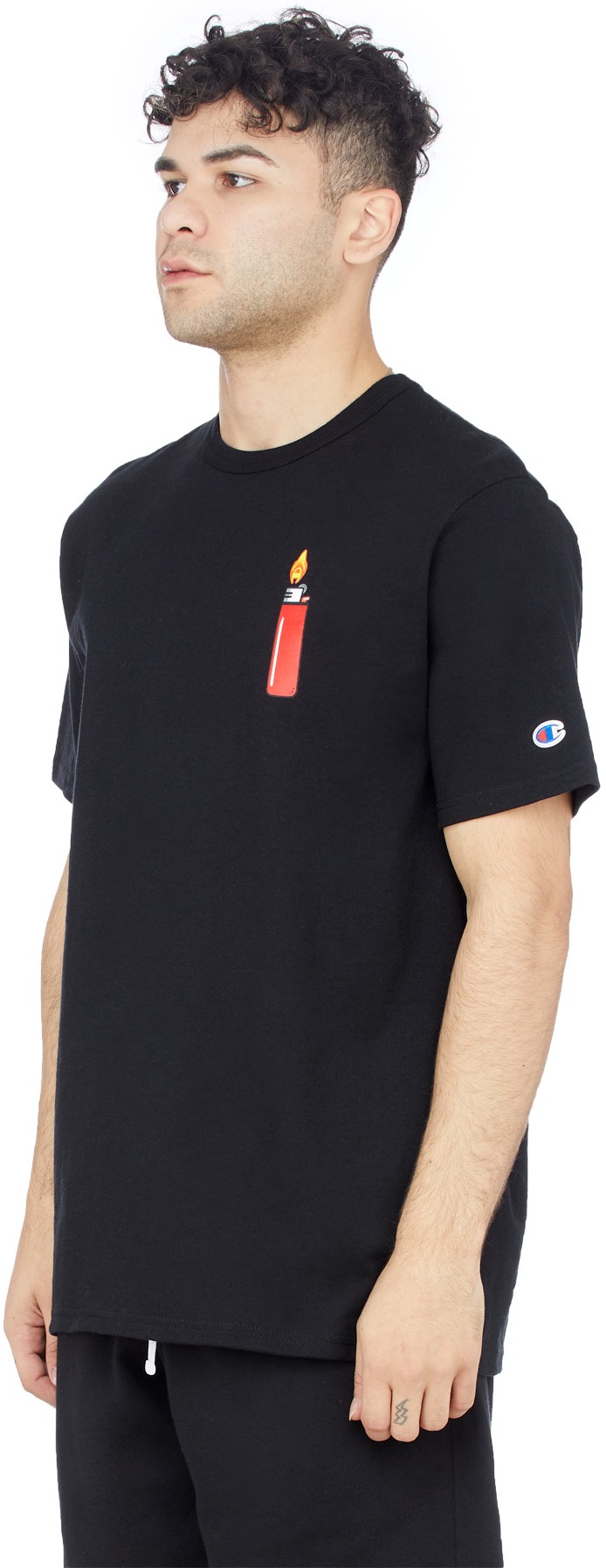 Champion: Noir T-Shirt Heritage Noir - 2