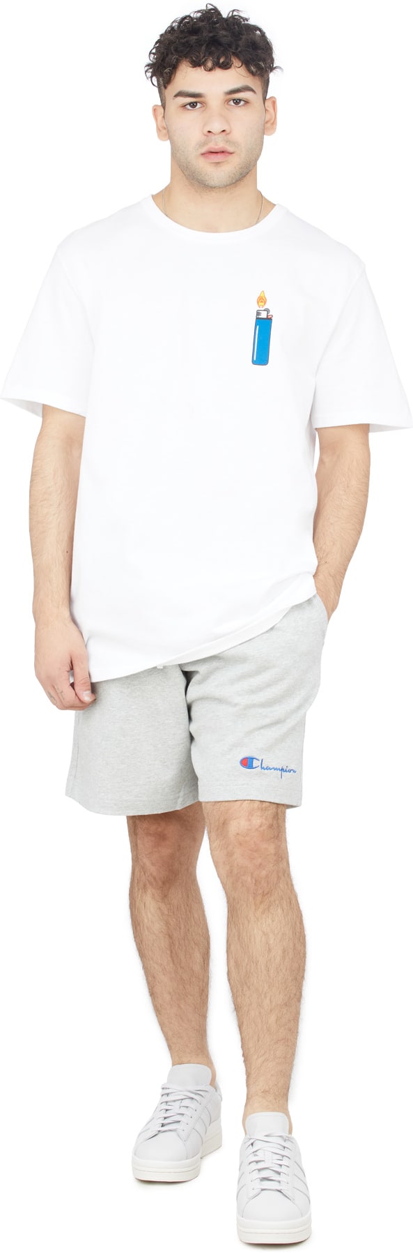 Champion: Blanc T-Shirt Heritage Blanc - 4