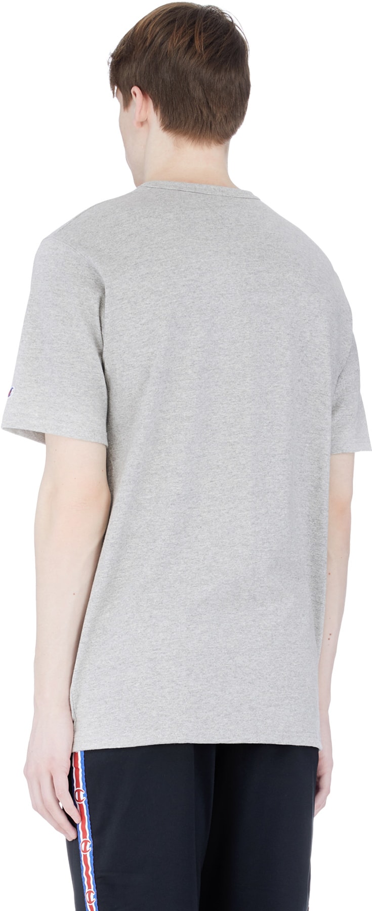 Champion: Grey Heritage Script Jersey T-Shirt - 3