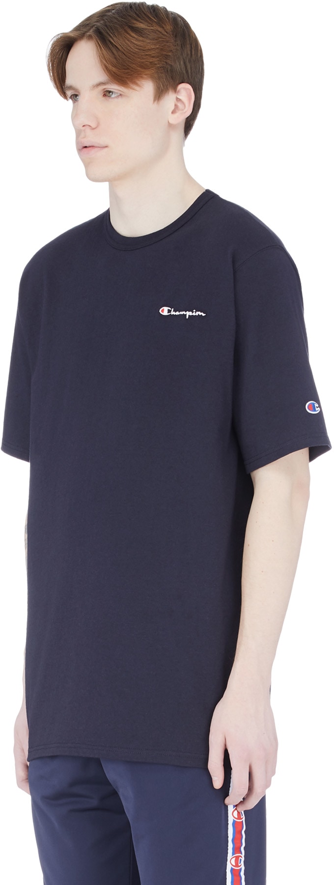 Champion: Blue Heritage Script Jersey T-Shirt - 2