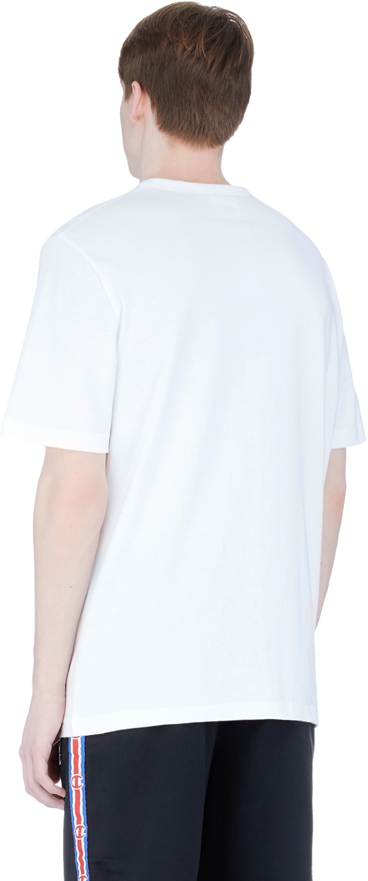 Champion: White Heritage Script Jersey T-Shirt - 3