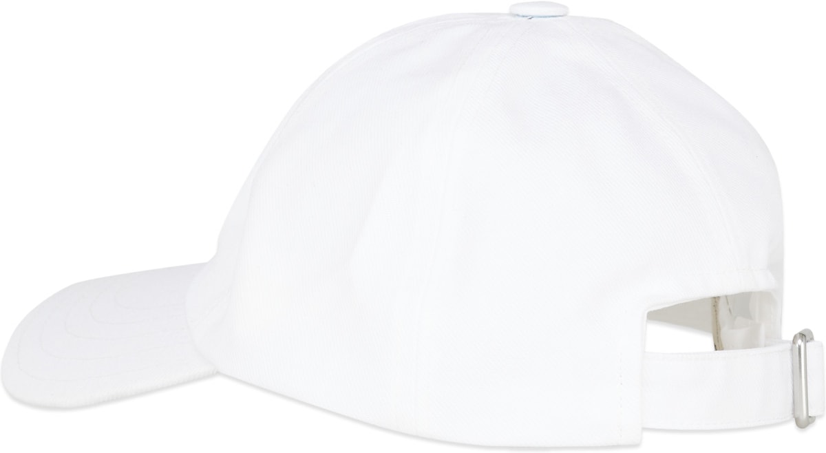 Maison Kitsuné: Blanc Casquette Large Fox Head Blanc - 3