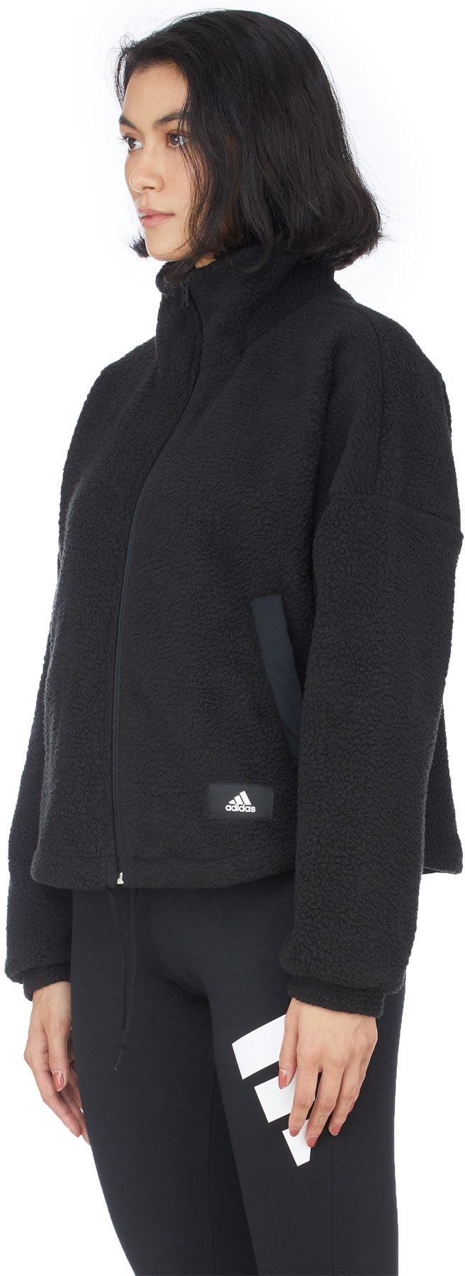 adidas Originals: Black Sherpa Jacket - 2