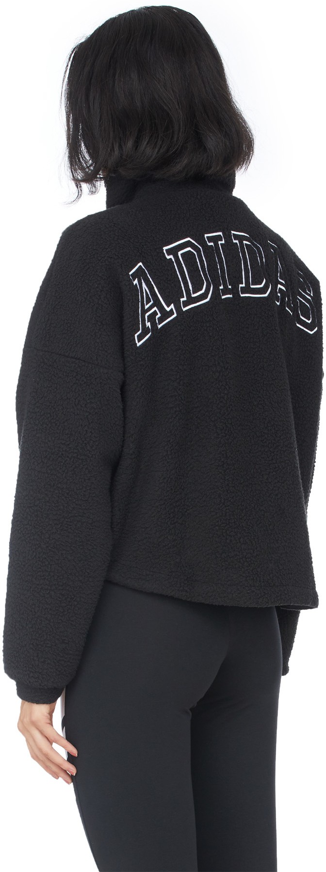 adidas Originals: Black Sherpa Jacket - 3