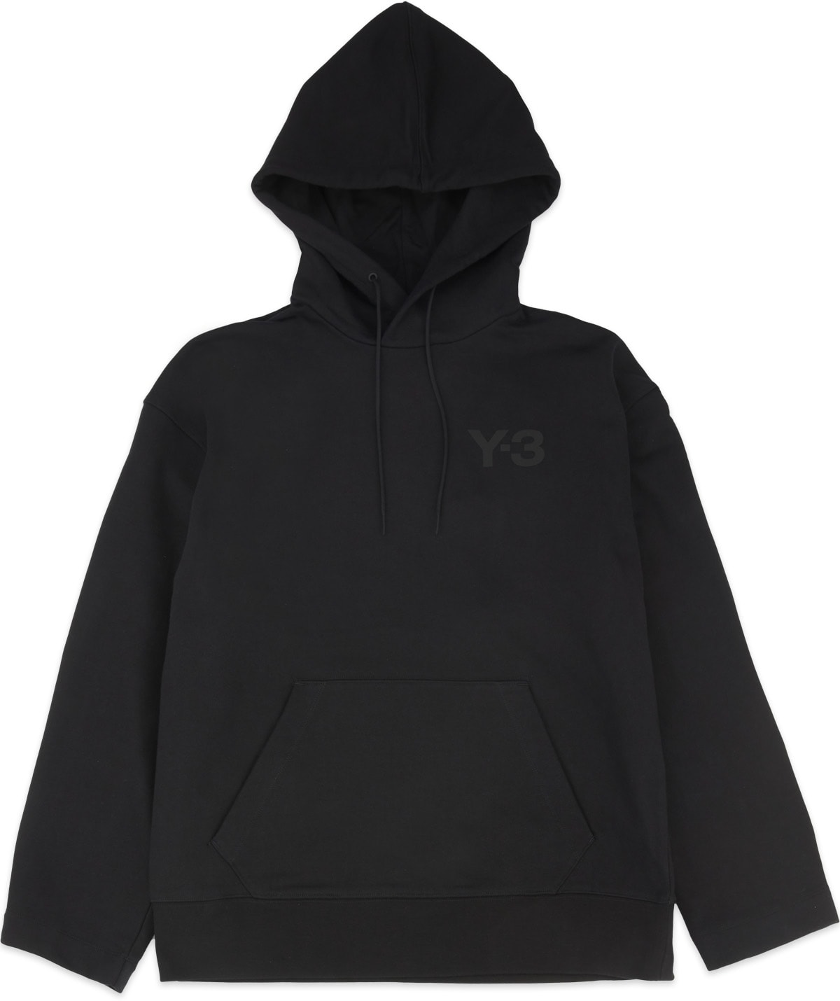 Y-3: Black Classic Chest Logo Hoodie - 1