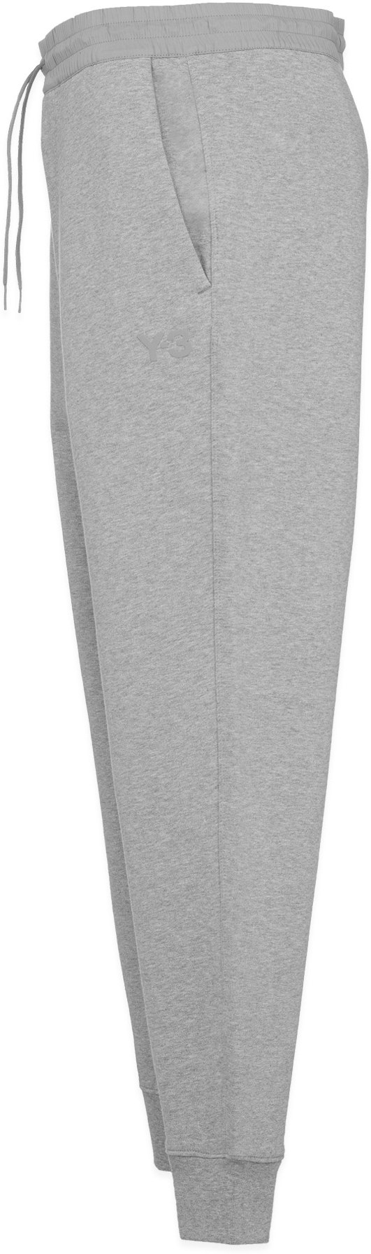 Y-3: Grey Classic Terry Cuffed Pants - 2