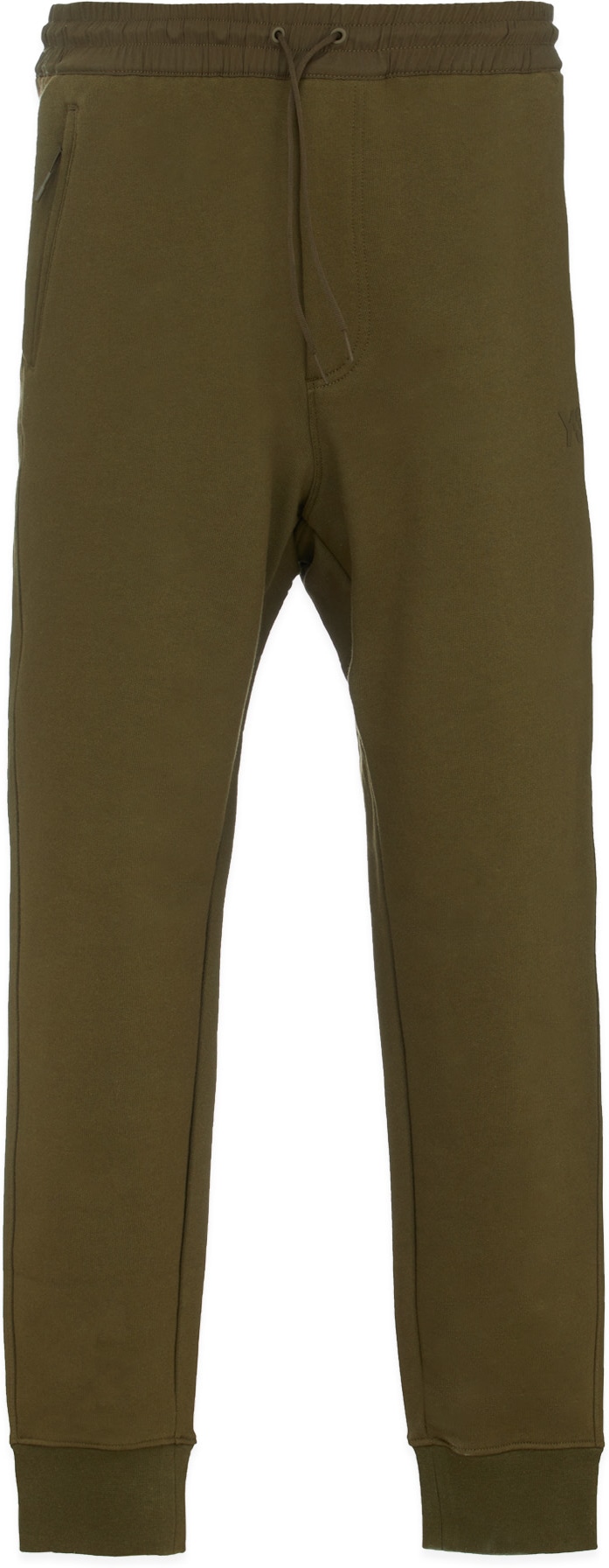 Y-3: Green Classic Terry Cuffed Pants - 1