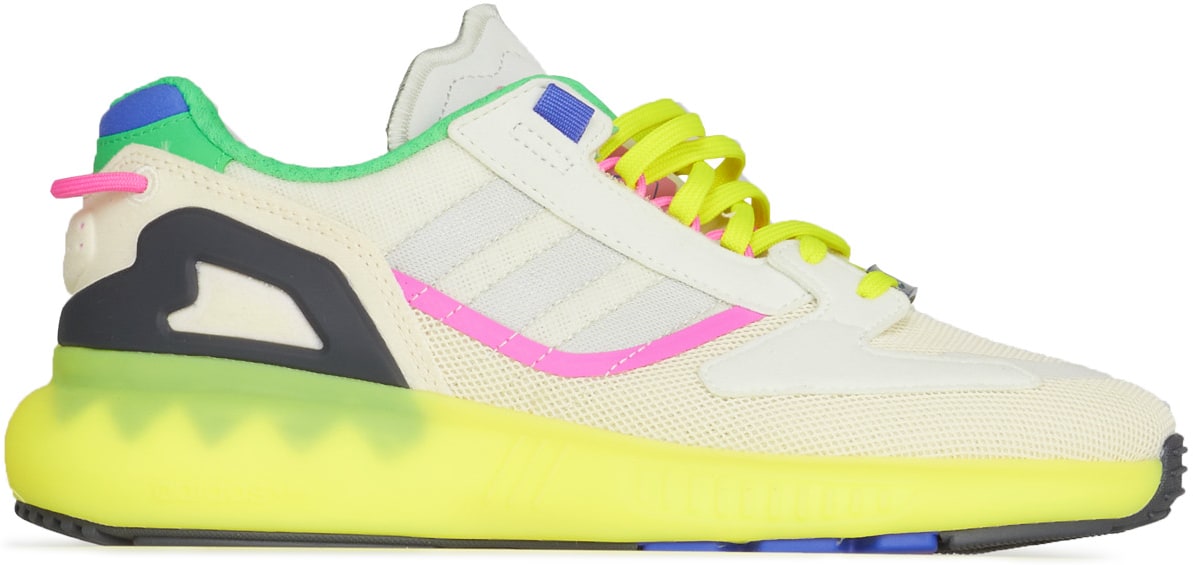 adidas Originals: White ZX 5K Boost - 1