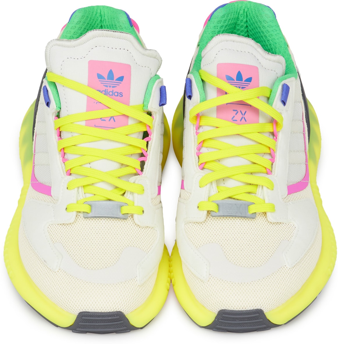 adidas Originals: White ZX 5K Boost - 4