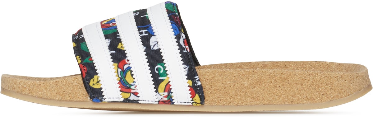 adidas Originals: Black Rich Mnisi Adilette - 2