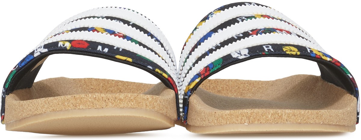 adidas Originals: Black Rich Mnisi Adilette - 3