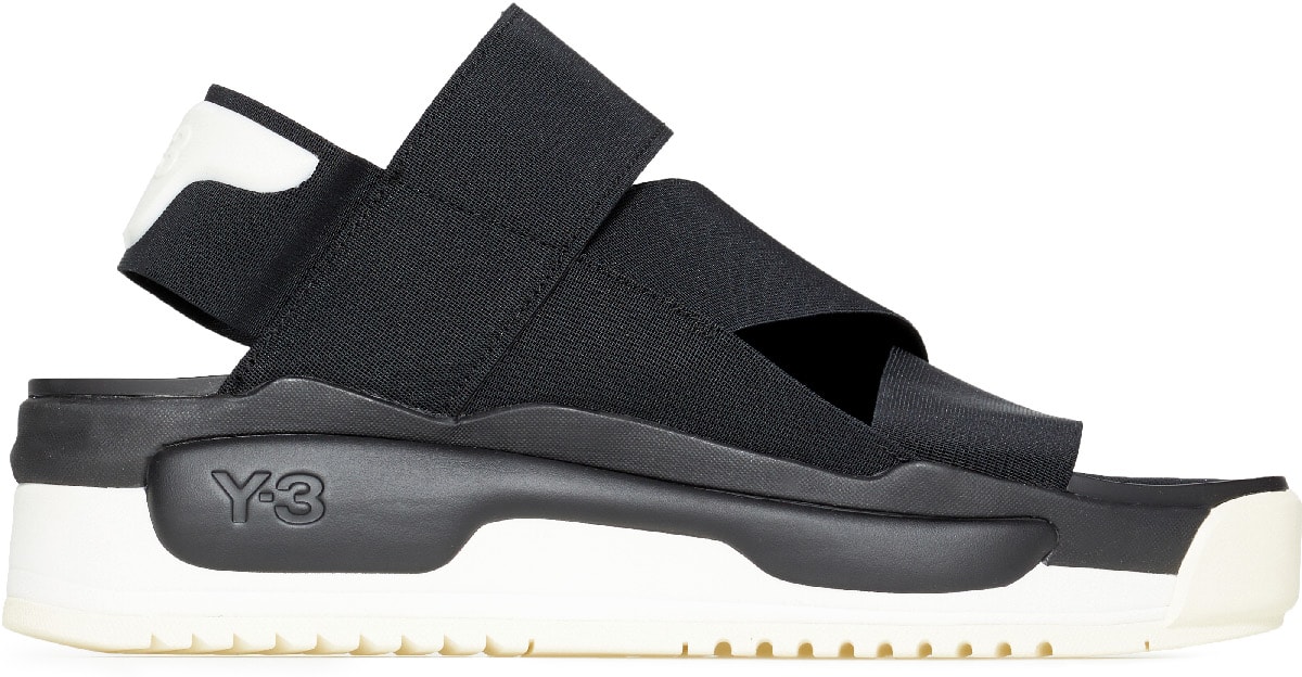 Y-3: Noir Sandales Hokori Noir - 1