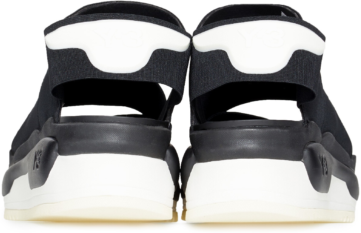 Y-3: Noir Sandales Hokori Noir - 5