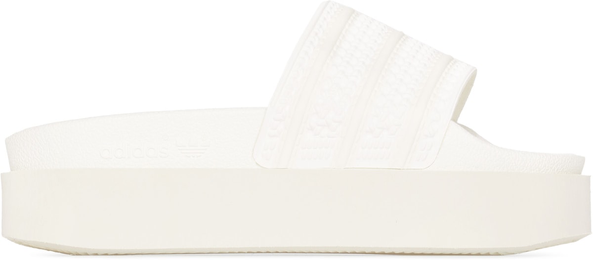 adidas Originals: White Adilette Bonega - 1