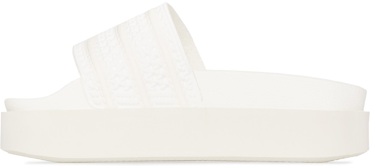 adidas Originals: White Adilette Bonega - 2