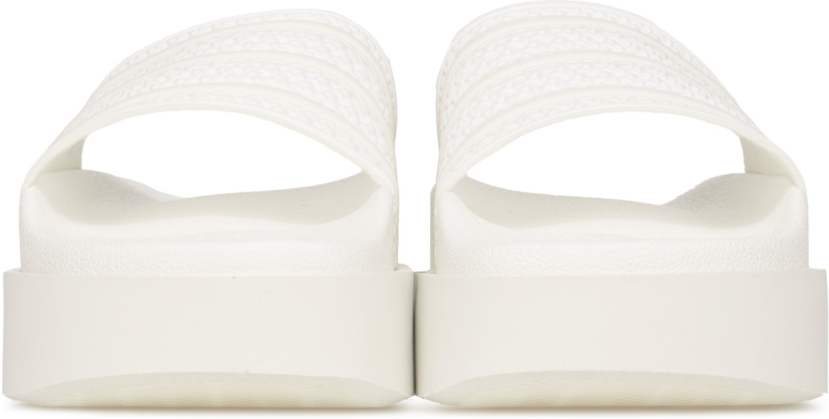 adidas Originals: White Adilette Bonega - 3