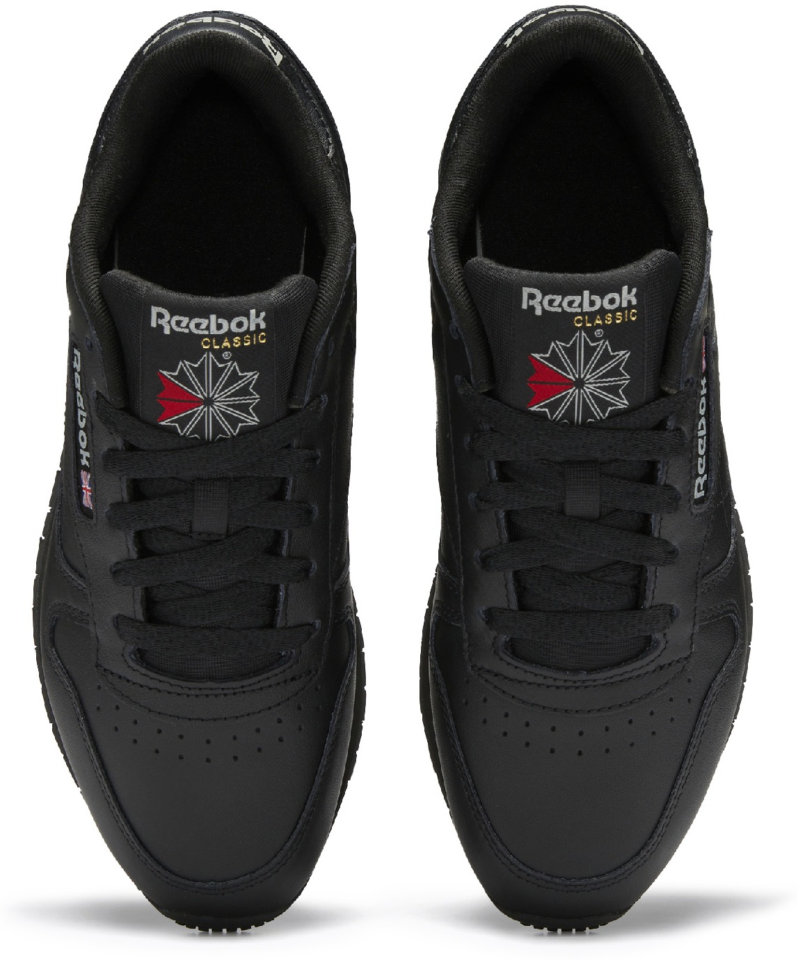 Reebok: Noir Classic Leather Noir - 5